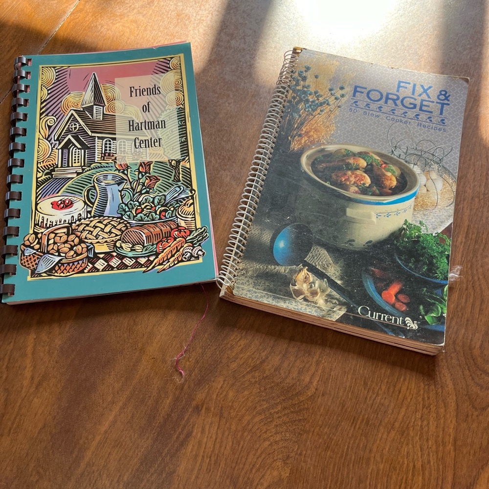 Two cookbooks